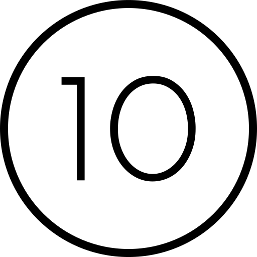 Icon of number 10